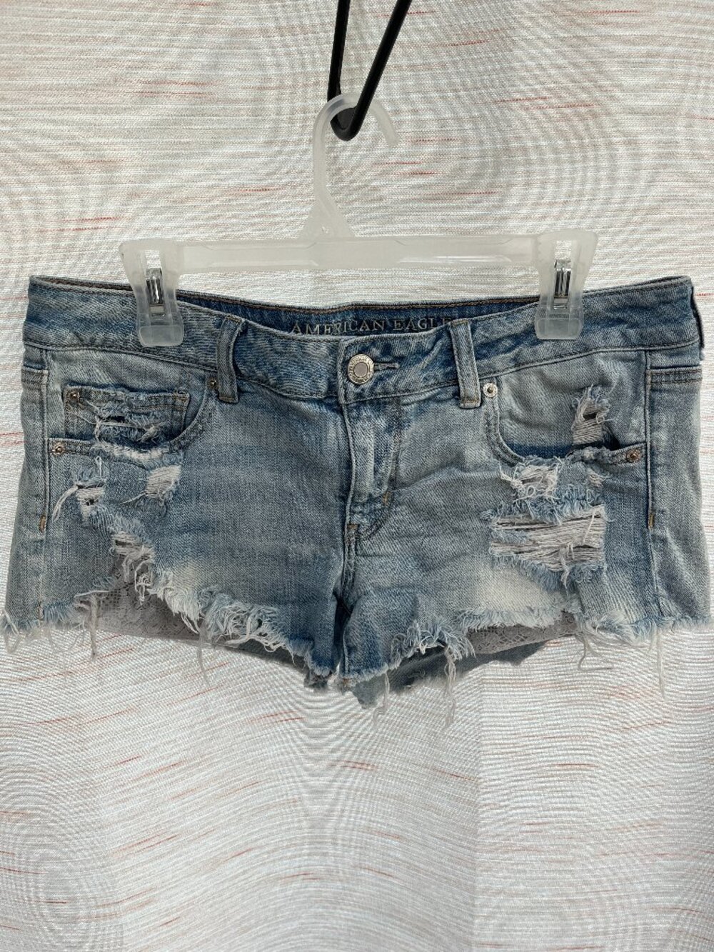 Size 12 Light Blue Denim Shorts American Eagle (044)
